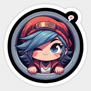 vi arcane cute Sticker